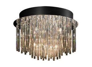 5900644328216 - Spillo - Classic Flush Deckenleuchte Chrome 10 Light mit Crystal Shade G4 - Italux