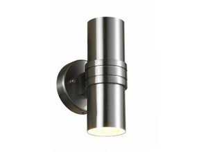 5900644339946 - Tubular - Moderne Außenwandleuchte Satin 2 Light mit klarem Schirm GU10 IP44 - Italux