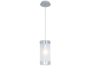 5900644340447 - Vigo - Moderne hängende Pendelleuchte Chrome 1 Light mit Matt Shade E27 - Italux