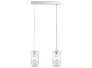 5900644343790 - Sense - Moderne hängende Pendelleuchte Chrome 2 Light mit Matt Shade E27 - Italux