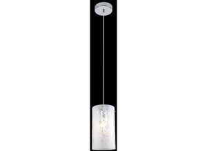 5900644343875 - Valve - Moderne hängende Pendelleuchte Chrome 1 Light mit Matt Shade E27 - Italux