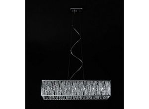 5900644401599 - Vanessa - Moderne hängende Pendelleuchte Chrome 7 Light mit eloxiertem Aluminium Silberschirm G9 - Italux