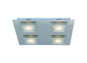 5900644406525 - Peppe - Moderne led Flush Deckenleuchte Chrom Warmweiß 3000K 1800lm - Italux