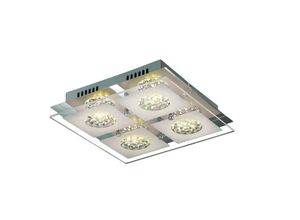 5900644408833 - Declan - Moderne led Flush Deckenleuchte Chrom Warmweiß 3000K 1280lm - Italux