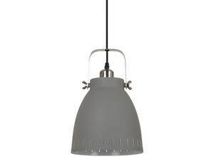 5900644435228 - Franklin - Industrie und Retro hängender Anhänger Satin Grey 1 Light mit grauem Farbton E27 - Italux