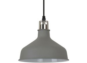 5900644435280 - Hooper - Industrielle und Retro hängende Anhänger grau Satin Nickel 1 Licht mit grauem Farbton E27