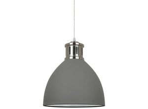 5900644435310 - Lola - Industrielle und Retro hängende Anhänger grau Satin Nickel 1 Licht mit grauem Farbton E27 - Italux