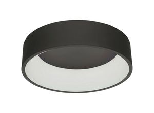 5900644438953 - Chiara - Moderne led Flush Deckenleuchte Schwarz Warmweiß 3000K 1760lm - Italux