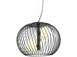 5900644439516 - Clarisa - Modern Hanging Pendant Black 3 Light mit schwarzem weißem Farbton G9 - Italux