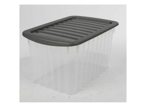 5900791035760 - Jelenia Plast - 14x Wellenbox mit Deckel 30x20x16cm 55L Lebensmittel Aufbewahren Küche