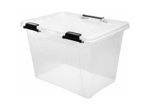 5900791035791 - Jelenia Plast - 22x Scharnierbox 19L 38x28xH27cm Transparent Deckel Aufbewahrung Spielzeugkisten