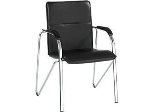 5900978063340 - Besucherstuhl Samba stapelbar 4-Fuß-Gestell Kunstleder inkl Auflehnenauflagen schwarz 5900978063340 - Besucherstuhl Samba stapelbar 4-Fuß-Gestell Kunstleder inkl Auflehnenauflagen schwarz