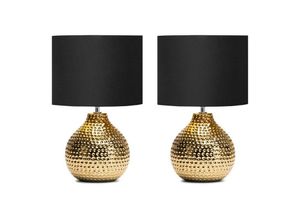 5901048902224 - Niper 2er Set elegante Tischlampen Gold - Konsimo