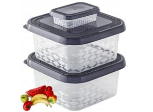 5901098230322 - LEBENSMITTELBEHÄLTER-SET 3 Stück x2 125L x1 01L 5901098230322 - LEBENSMITTELBEHÄLTER-SET 3 Stück x2 125L x1 01L