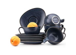 5901269739005 - KONSIMO TIME BLACK Espresso-Set (12er-Set)  schwarz   graphit   marineblau