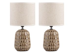 5901282002766 - Konsimo - standi Nachttischlampen 2St Beige