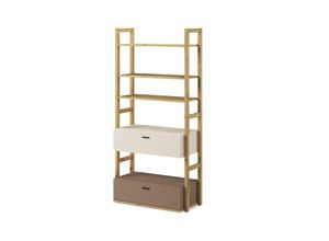 5901282702512 - Trida Bücherregal mit Schubladen für das Jugendzimmer cremefarben - Konsimo