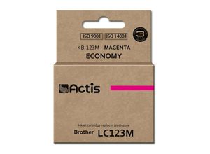 5901443020608 - KB-123M Tinte (Ersatz für Brother LC123M LC121M Standard 10 ml Magenta) - Actis