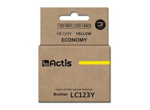 5901443020615 - KB-123Y Tinte (Ersatz für Brother LC123Y LC121Y Standard 10 ml gelb) - Actis