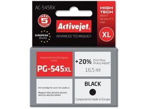 5901443096528 - Activejet AC-545RX Tinte (Ersatz für Canon PG-545XL Premium 165 ml 400 Seiten schwarz)