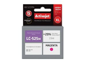 5901443097181 - AB-525MN Tintenpatrone (Ersatz für Brother LC525M Supreme 15 ml Magenta) Drucken Sie 20 % mehr als oem - Activejet