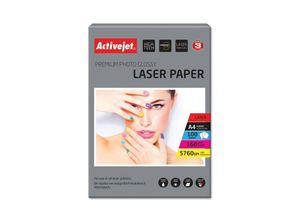 5901443100034 - AP4-160G100L Fotopapier für Laserdrucker A4 100 Stück - Activejet