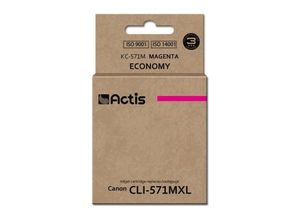 5901443103233 - Actis KC-571M Tinte (Ersatz für Canon CLI-571M Standard 12 ml Magenta)