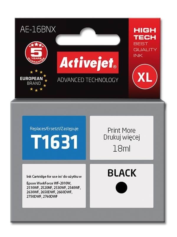 5901443108870 - Supreme AE-16BNX - black - ink cartridge (alternative for Epson T1631 Epson 16XL) - Tintenpatrone Schwarz