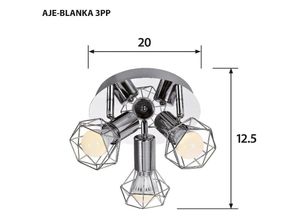 5901443109921 - Deckenleuchte aje-blanka 3PP - Activejet