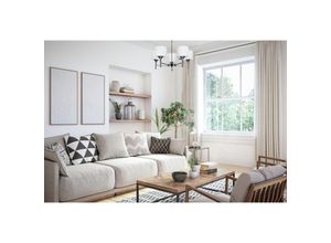 5901443112273 - - Klassische Kronleuchter-Hänge-Deckenleuchte mira Chrom 5xE27 für Wohnzimmer