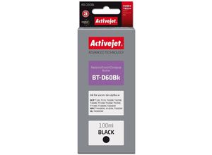 5901443121756 - AB-D60Bk Tintenflasche (Ersatz für Brother BT-D60Bk Supreme 100 ml Schwarz) - Activejet