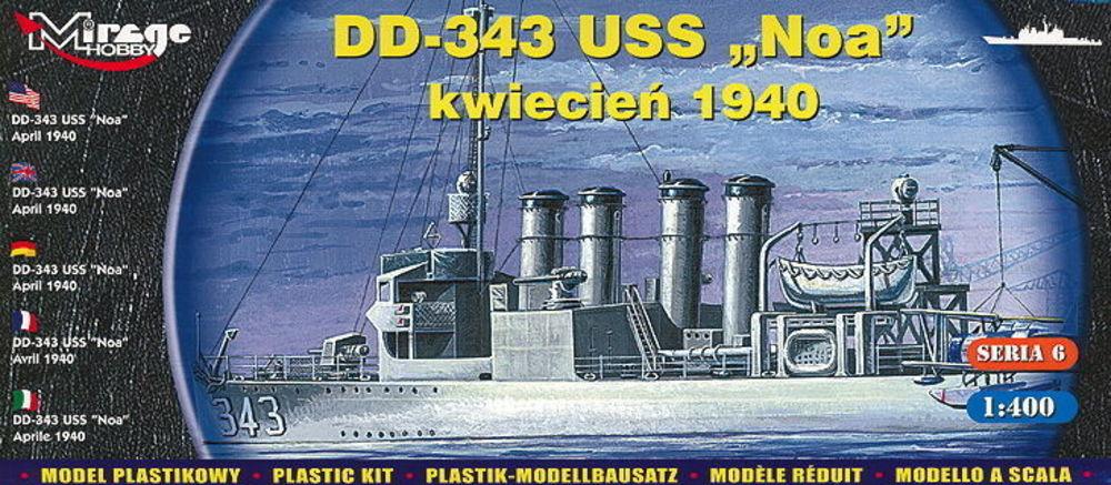 5901461406040 - Mirage Hobby 40604 - DD-343 USS Noa June 1937 in 1400