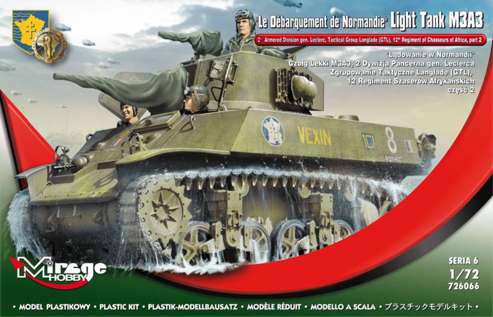 5901461726667 - Mirage Hobby 726066 - Le Débarquement de Normandie Light Tank M3A3 in 172