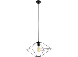 5901602339732 - Spot-light - Pendellampe Industrial Esszimmerlampe Hängeleuchte Wohnzimmerlampe Metall schwarz 1x E27 LxBxH 36x36x110 cm Spotlight 1840104