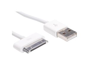 5901720130686 - Akyga USB-Kabel USB-A Stecker Apple 30pol Stecker 100 m Weiß AK-USB-08