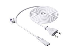 5901720137616 - PCE - Akyga Strom Adapterkabel [1x Euro-Stecker - 1x Kleingeräte-Buchse C7] 150 m Weiß