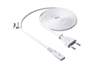 5901720137623 - PCE - Akyga Strom Adapterkabel [1x Euro-Stecker - 1x Kleingeräte-Buchse C7] 300 m Weiß