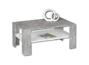 5901730804928 - Couchtisch Beistelltisch Wohnzimmertisch ca 100 x 44 x 60 cm JOKER Beton grau