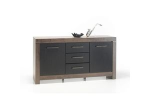 5901730910728 - Kommode balin Sideboard Canyon Eiche Nb   Schwarz ca 160 x 85 x 45 cm