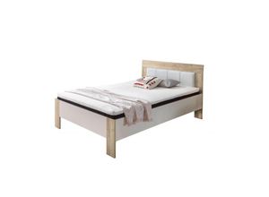 5901738025479 - Pol-power - Bett Jugendbett Gästebett Einzelbett Futonbett Eiche Sonoma Sägerau   Weiß Sof