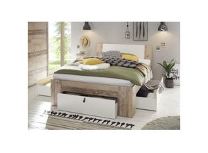 5901738026117 - Pol-power - Bett Jugendbett Einzelbett Gästebett Komplett Set 140 x 200 cm cardiff Old Sty