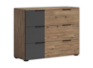 5901738030770 - Kommode Beistellkommode Wäschekommode Sideboard ca 120 cm linea Bartex Eiche 