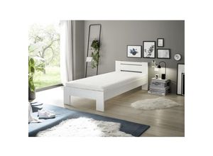 5901738038332 - Einzelbett cannes Kinderbett in Weiß Futonbett 90 x 200 cm ohne Lattenrost