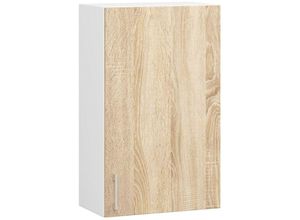 5901738166431 - Akord - Küchenschrank Küchenschrank an der Wand hängen 50 cm w50 modulare Lima Weiß   Eiche Sonoma 1 Regale 1 Türen1