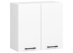 5901738168138 - Akord - Küchenschrank Küchenschrank an der Wand hängen 60 cm w60 modulares Oliwia Weiß   Weiß 2 Regale 2 Türen1