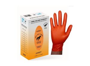 5901738875296 - Verstärkte Nitril-Handschuhe Max Grip Orange Grösse Xxl