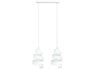 5901738888012 - Emibig Lighting - Emibig saga Weiße Stab-Pendel-Deckenleuchte 2x E27