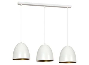 5901738890879 - Emibig Lighting - Emibig lenox Weiß Gold Bar Pendel-Deckenleuchte 3x E27