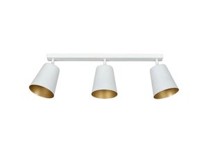 5901738890930 - Emibig Lighting - Emibig prism Weiß Gold Deckenstrahler Bar 3x E27