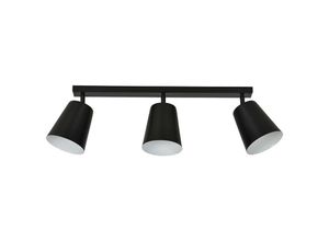 5901738890978 - Emibig Lighting - Emibig prism Schwarz Weiß Deckenstrahler Bar 3x E27